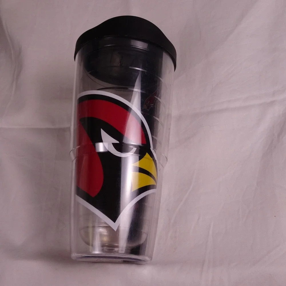 Arizona Cardinals dog jersey‎ bandana & water tumbler. Never used.